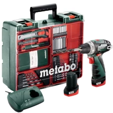 Акумуляторний шуруповерт Metabo PowerMaxx BS Basic Mobile Workshop (2х2 А*год, 1400 об/хв, 34 Нм) (600080880)