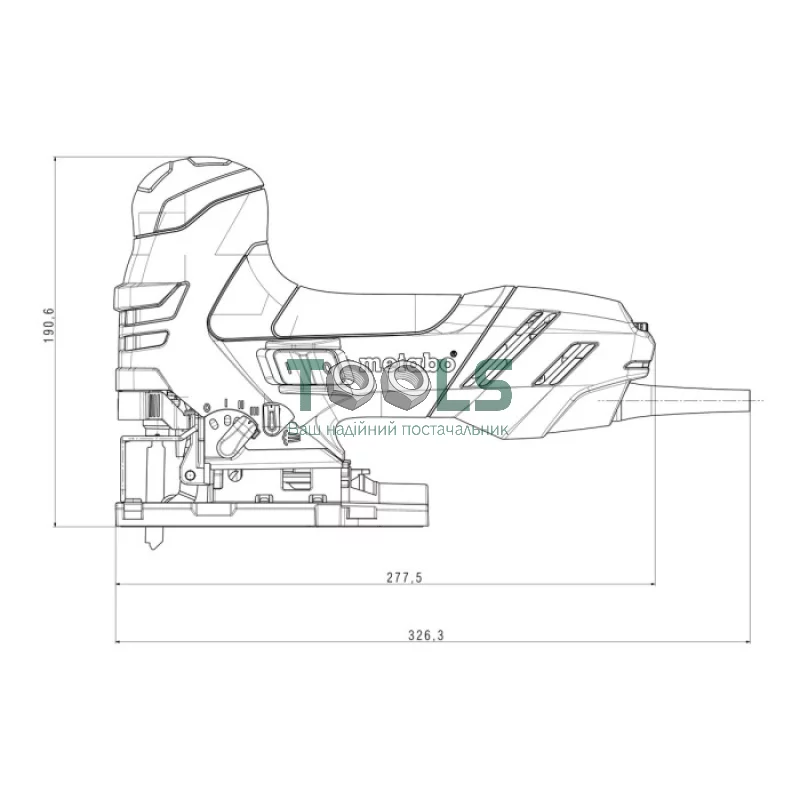 Электролобзик Metabo STE 140 Industrial + кейс (0.75 кВт, 3100 об/мин) (601401500)