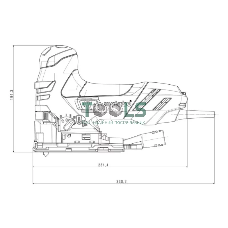 Электролобзик Metabo STE 140 Plus Industrial (0.75 кВт, 3100 ход/мин) (601403500)