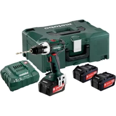 Аккумуляторная дрель-шуруповерт Metabo BS 18 LT Set (3х18 В, 4 А*ч, 60 Н*м) (602102960)