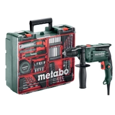 Дриль ударний Metabo SBE 650 + кейс та набір приладдя (0.65 кВт, 2800 об/хв) (600742870)