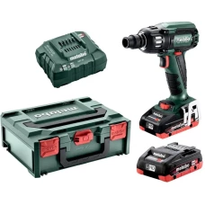 Аккумуляторный ударный гайковерт Metabo SSW 18 LTX 400 BL (18 В, 2х4 А*ч) (602205800)