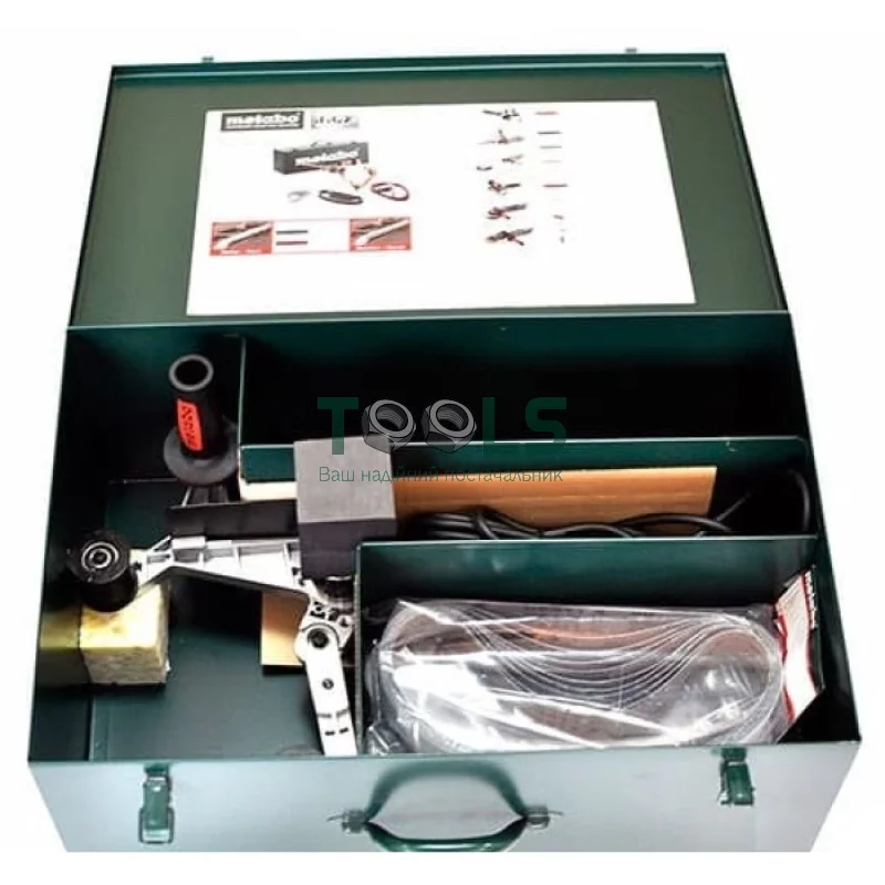 Ленточная шлифовальная машина для труб Metabo RBE 15-180 Set (1.55 кВт, 180 мм) (602243500)