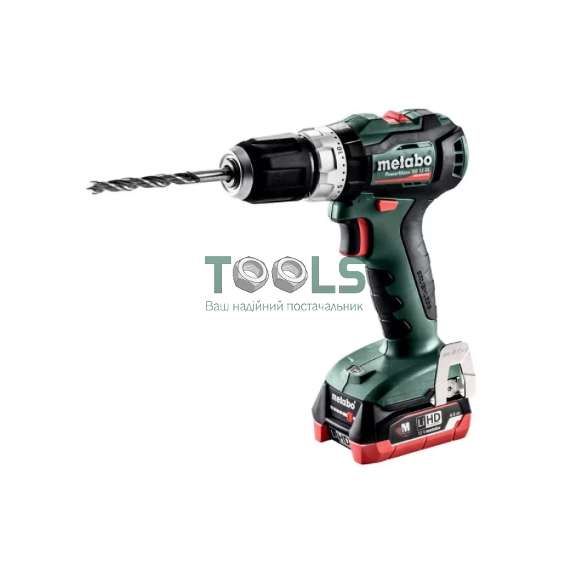 Аккумуляторный ударный шуруповерт Metabo PowerMaxx SB 12 BL (12 В, 2х4 А*ч) (601077800)