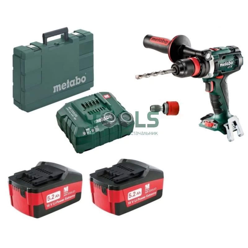 Дрель-шуруповерт Metabo BS 18 LTX Quick (18 В, 2х5.2 А*ч, 110 Н*м) (602193650)