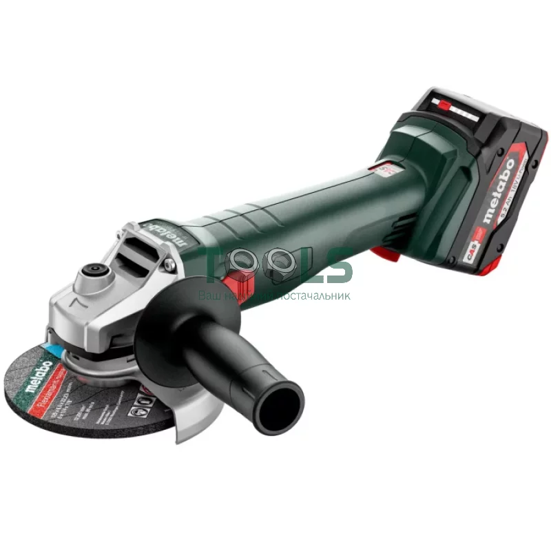 Аккумуляторная болгарка Metabo W 18 L 9-125 Quick (18 В, 2х5.2 А*ч, 125 мм) (602249650)