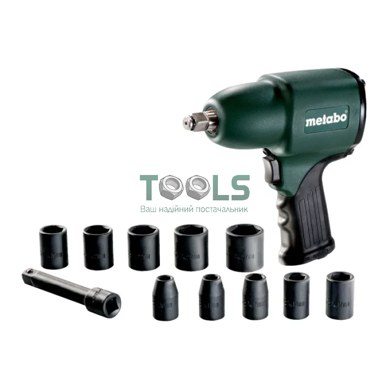 Пневмогайковерт ударный Metabo DSSW 360 Set (360 л/мин, 6.2 бар) (604118500)