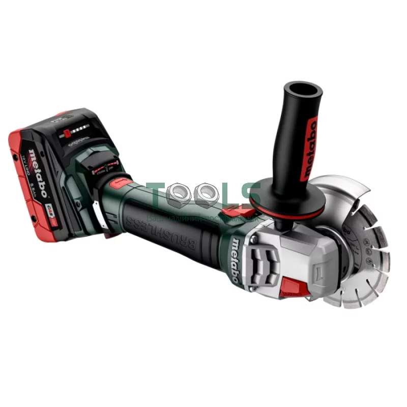 Аккумуляторная бесщеточная болгарка Metabo WB 18 LT BL 11-125 Quick (18 В, без АКБ, 125 мм) (613054850)