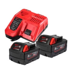 Набір 2 акумуляторів + зарядний пристрій Milwaukee M18 NRGCR-502 (4932479831)