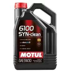 Моторне масло Motul 6100 Syn-clean, 5W30, 5 л (107948)