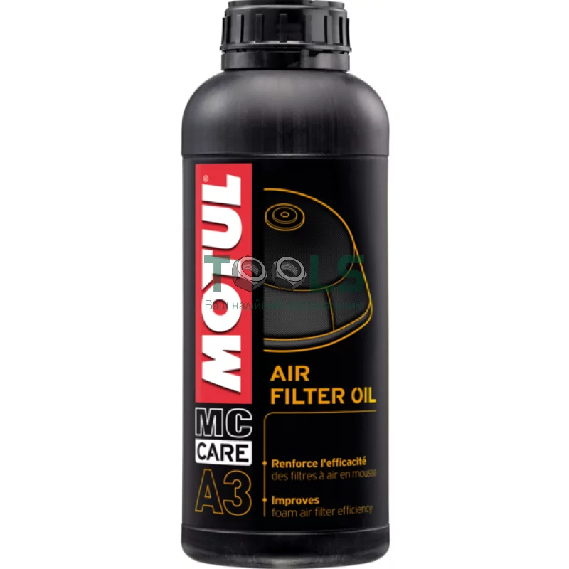 Масло для воздушного фильтра мотоциклов Motul A3 Air Filter Oil, 1 л (108588)