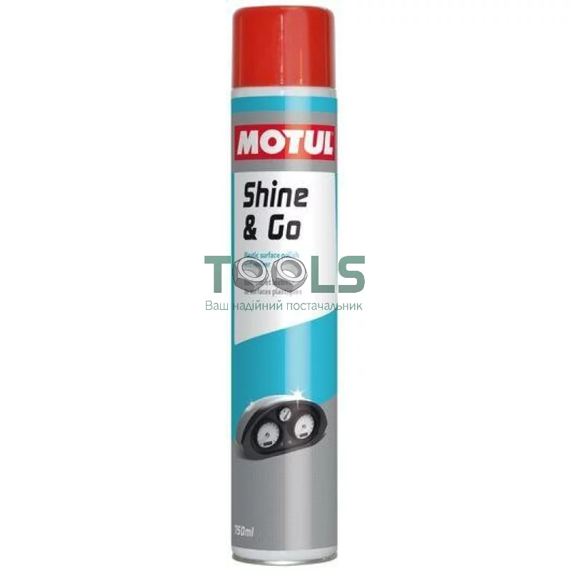 Полироль и восстановитель цвета для пластиковых поверхностей Motul Shine & Go, 750 мл (112248)