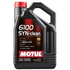 Моторное масло Motul 6100 Syn-clean, 5W40, 4 л (107942)