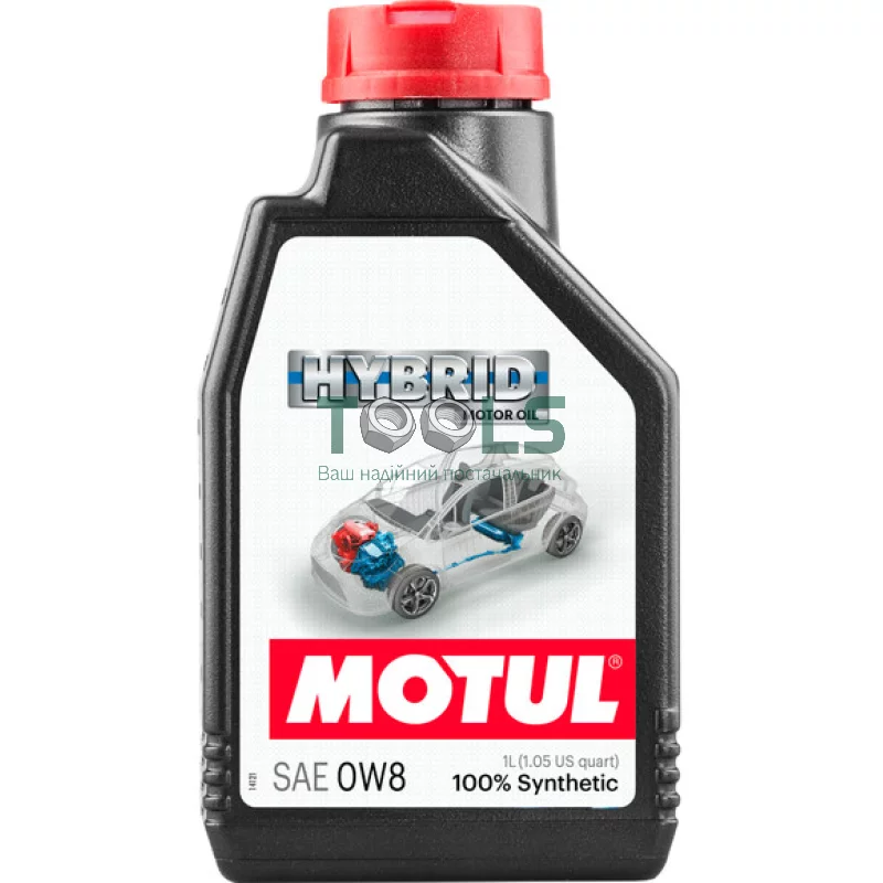 Моторное масло Motul Hybrid 0W8, 1 л (107155)