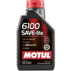 Моторное масло Motul 6100 Save-lite, 5W30, 1 л (107956)