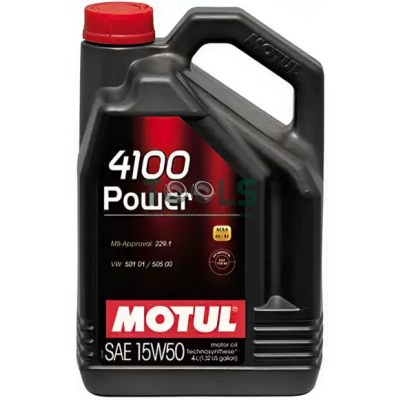 Моторное масло Motul 4100 Power, 15W50 4 л (100271)