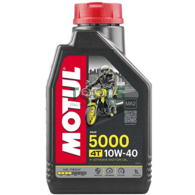 Моторное масло Motul 5000 4T, 10W40 1 л (104054)