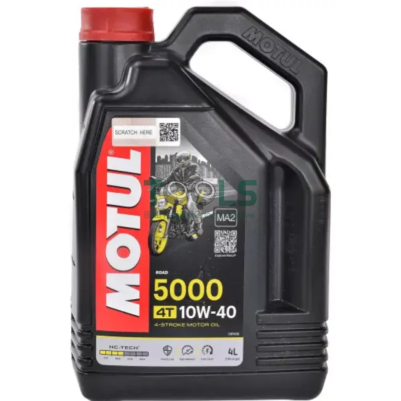 Моторное масло Motul 5000 4T, 10W40 4 л (104056)