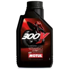 Моторное масло Motul 300V 4T Factory Line Road Racing, 15W50, 1 л (104125)