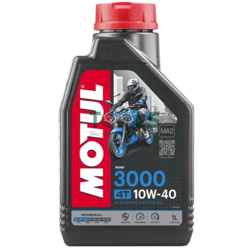 Моторное масло Motul 3000 4T 10W40, 1 л (107672)