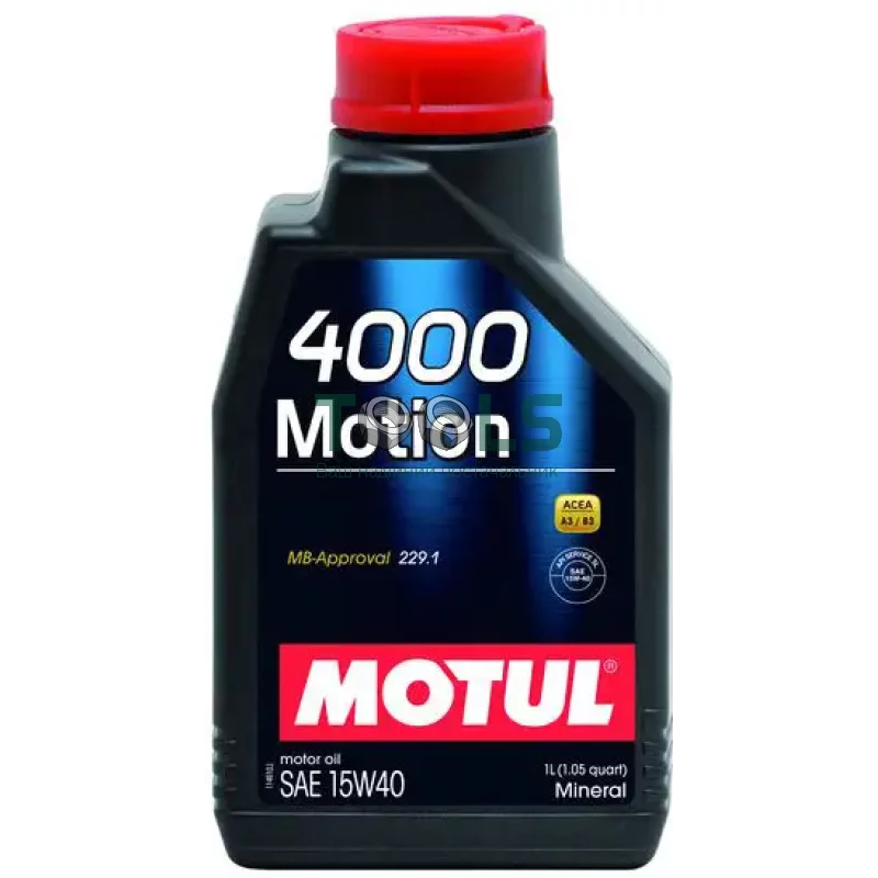 Моторное масло Motul 4000 Motion, 15W40 1 л (102815)