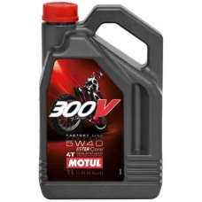 Моторное масло Motul 300V 4T Factory Line Off Road, 5W40, 4 л (104135)