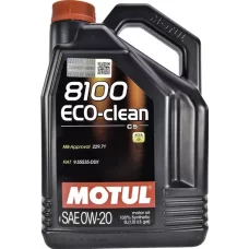 Моторне масло Motul 8100 Eco-clean, 0W20 5 л (108862)