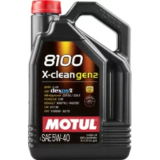 Моторное масло MOTUL 8100 X-clean gen2, 5W40 5 л (109762)