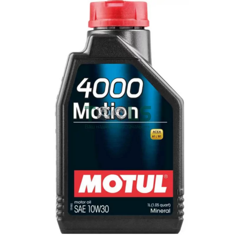 Моторное масло Motul 4000 Motion, 10W30 1 л (102813)