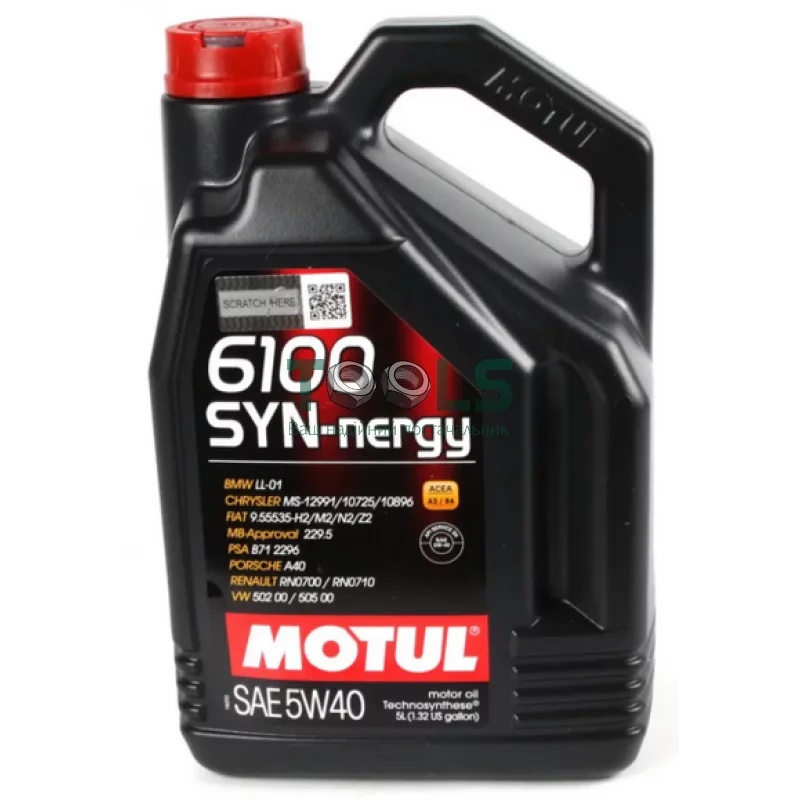 Моторна олива Motul 6100 Syn-nergy, 5W40 5 л (107979)