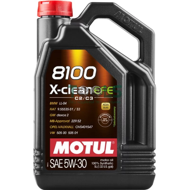 Моторное масло MOTUL 8100 X-clean EFE, 5W30 5 л (109471)