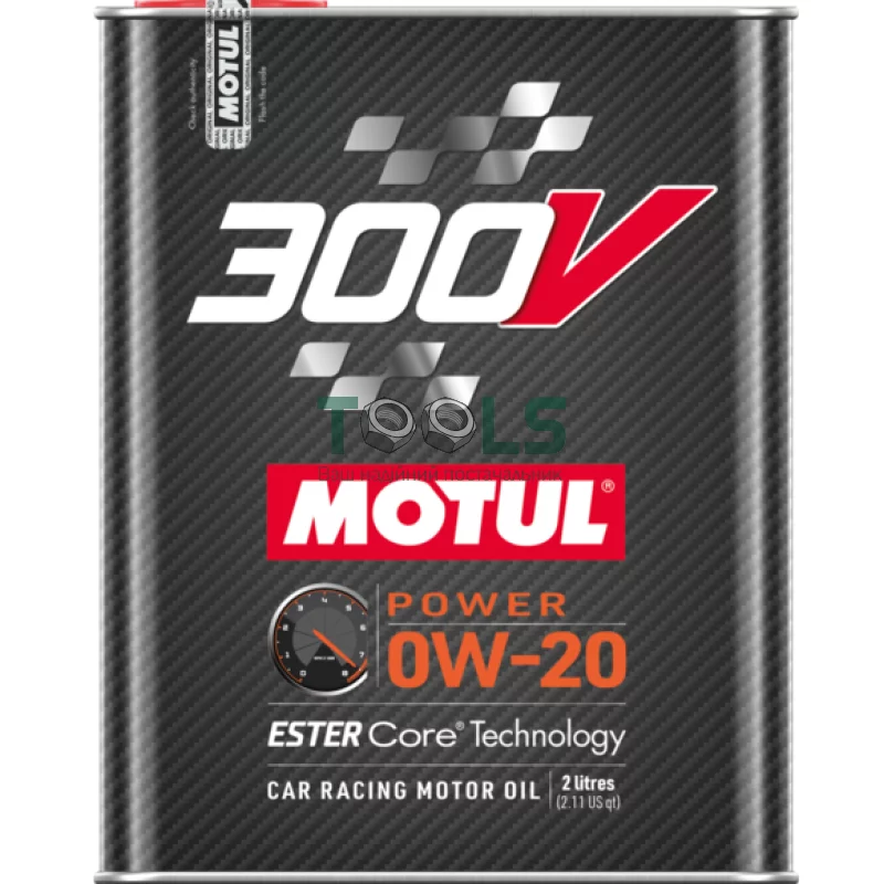 Моторное масло Motul 300V Power, 0W20 2 л (110813)