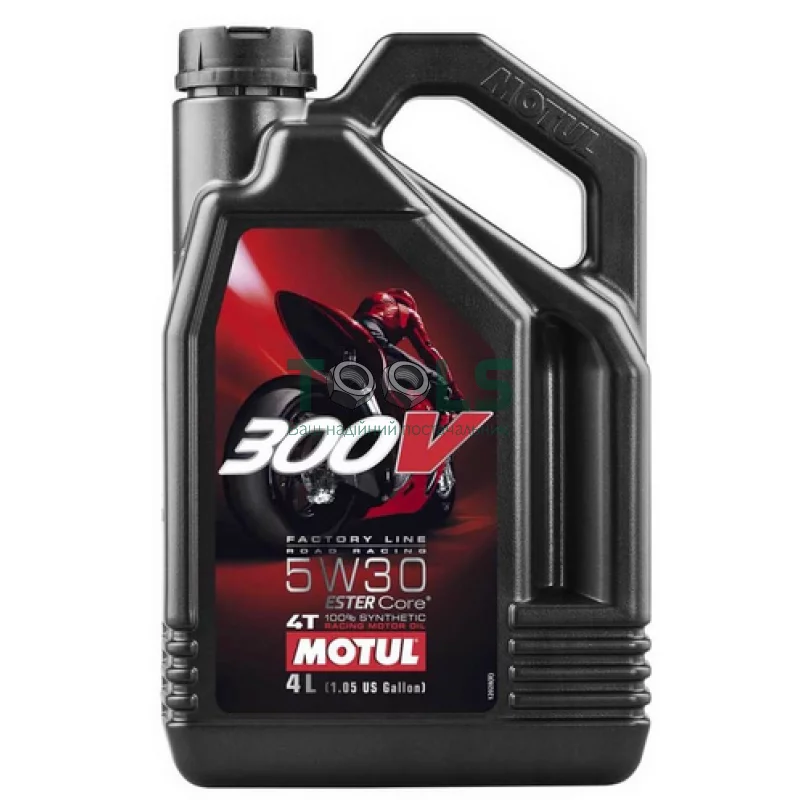 Моторна олива Motul 300V 4T Factory Line Road Racing, 5W30, 4 л (104111)