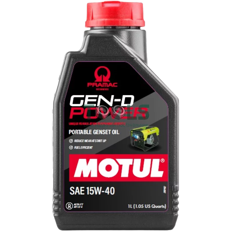 Моторное масло для генераторов Motul Gen-D Power SAE 15W-40, 1 л (111238)