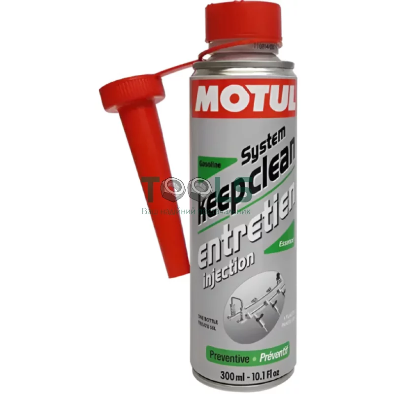 Очистник систем паливоподачі бензинових двигунів Motul System Keep Clean Gasoline, 300 мл (107810)