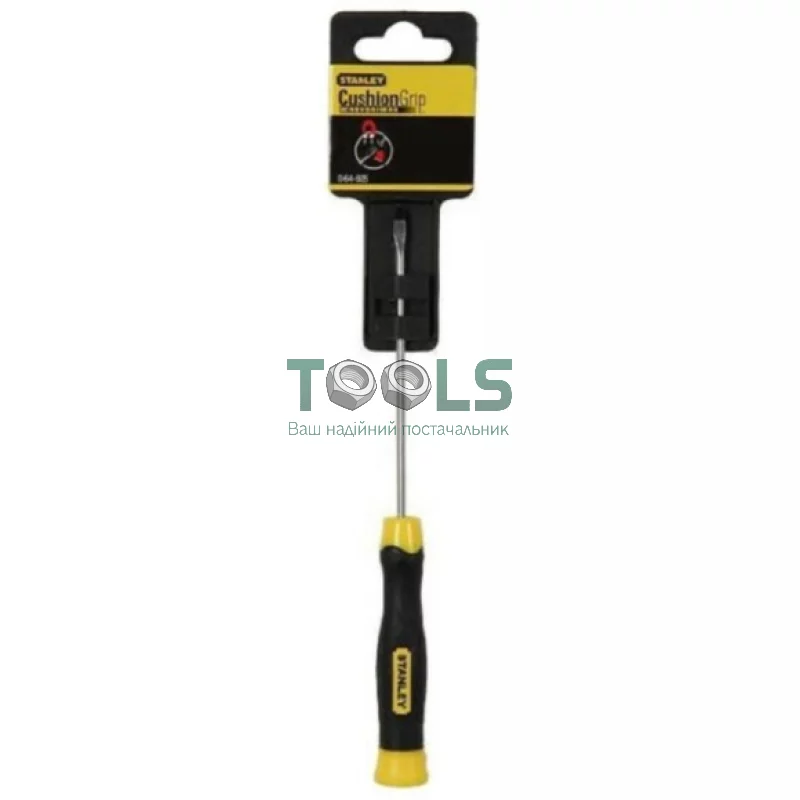 Отвертка Stanley Cushion Grip SL2.5x75 мм (0-64-923)