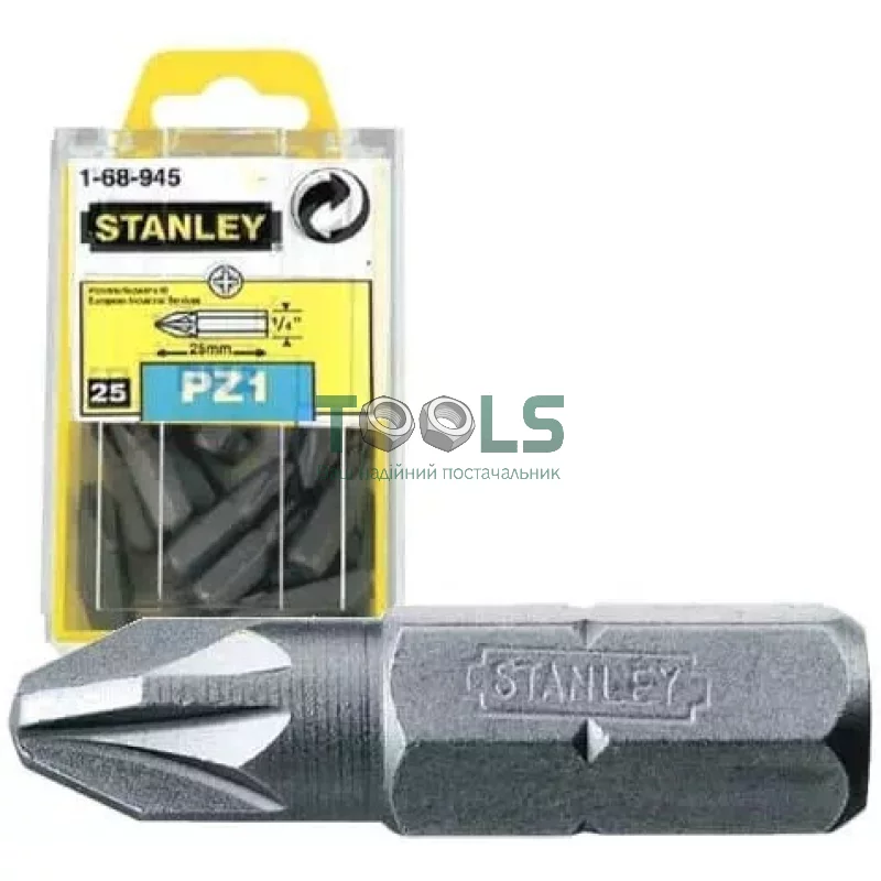 Біта Stanley 1/4" Pz1, 25 мм (1-68-945)