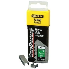 Скоби для степлера 6 мм 1000 шт. Stanley Heavy Duty (1-TRA704T)