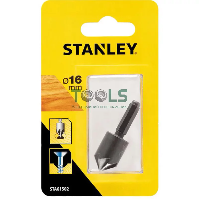 Зенкер по древесине (шестигранные) STANLEY STA61502