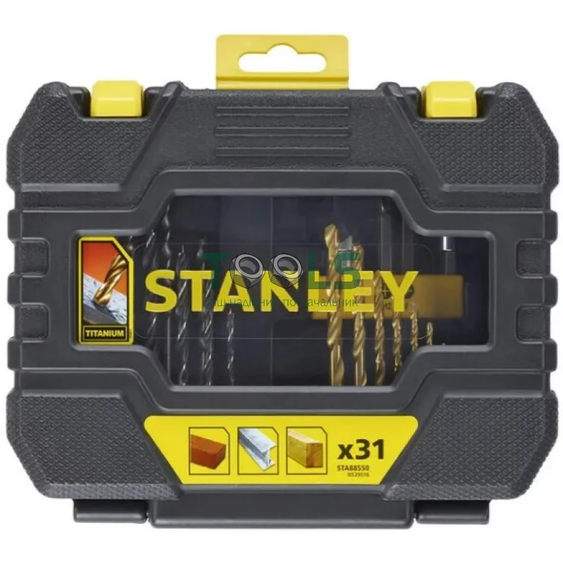 Набор бит и сверл STANLEY TITANIUM, Torx, 31 шт, кейс (STA88550)