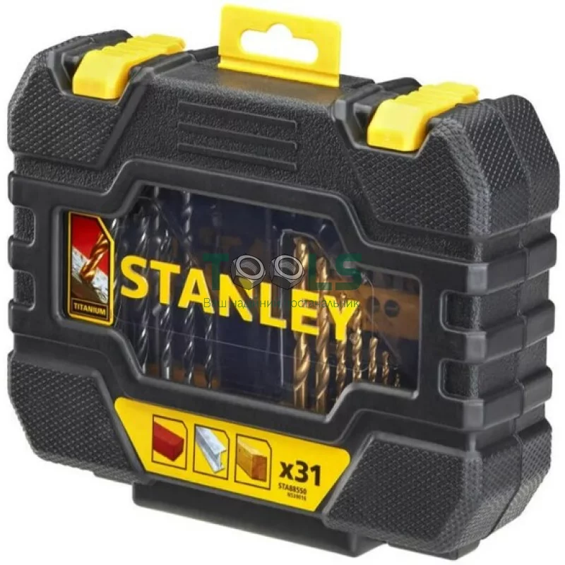 Набор бит и сверл STANLEY TITANIUM, Torx, 31 шт, кейс (STA88550)