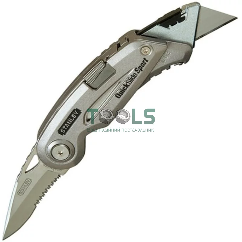 Ніж складаний з двома лезами Stanley QUICKSLIDE SPORT UTILITY KNIFE (0-10-813)