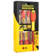 Набор отверток электрика Stanley FatMax VDE 1000V, изолированных, 6 шт. (0-65-441)