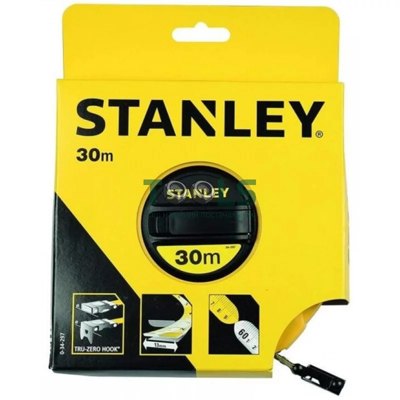 Рулетка измерительная 30 м Stanley FIBERGLASS (0-34-297)