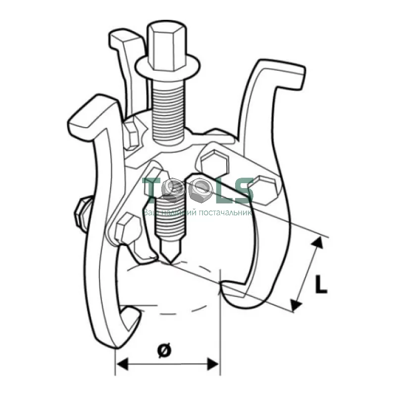 Съемник подшипников Topex (75х50 мм) (37D405)