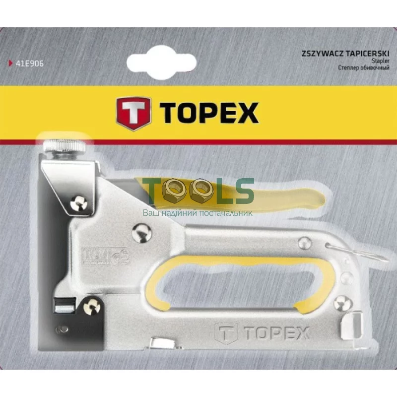 Степлер ручной Topex (6-14 мм) (41E906)