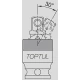 Кардан ударний TOPTUL 3/8" посилений (KACN120B)