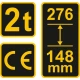 Домкрат гідравлічний пляшковий VOREL 2 т 148х276 мм (80012)