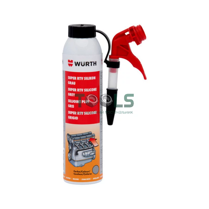 Силікон Wurth Super-RTV сірий 200ML (08933316)