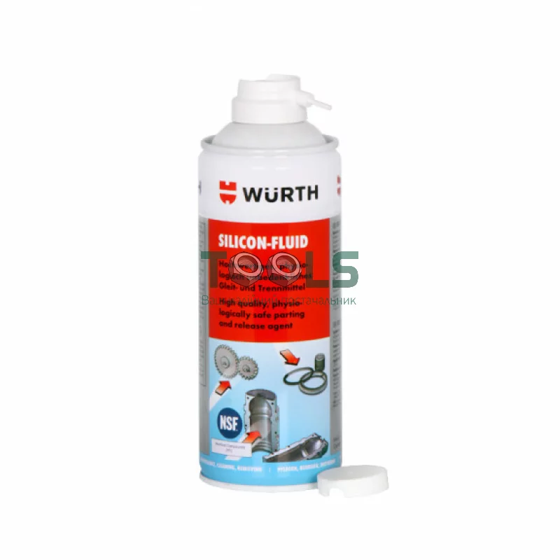 Смазка Wurth SILIKON-FLUID 400мл SAFE-FOOD (0893221000)